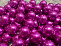 20mm Metallic Purple Acrylic Bubble Gum Bead