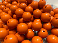 20mm Orange Brown Acrylic Bubble Gum Bead