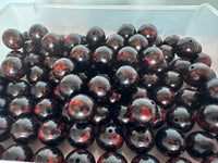 20mm Brown and Black Acrylic Bead