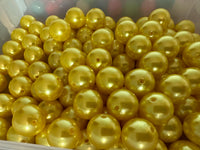 20mm Metallic Yellow Acrylic Bead