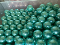 20mm Baby Blue Metallic Acrylic Bead