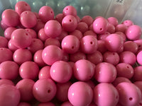 20mm Pink Acrylic Bubblegum Bead