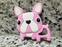 Pink Bull Dog Teether