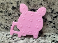 Pink Bull Dog Teether