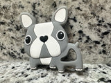 Gray Bull Dog Teether