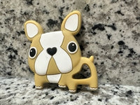 Cream Bull Dog Teether