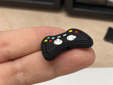 Black Video Game Controller Silicone Focal Bead