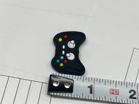 Black Video Game Controller Silicone Focal Bead