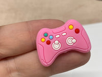 Pink Video Game Controller Silicone Focal Bead