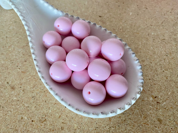 20mm Baby Pink Acrylic Bead